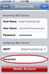 iPhone IMAP Setup Guide